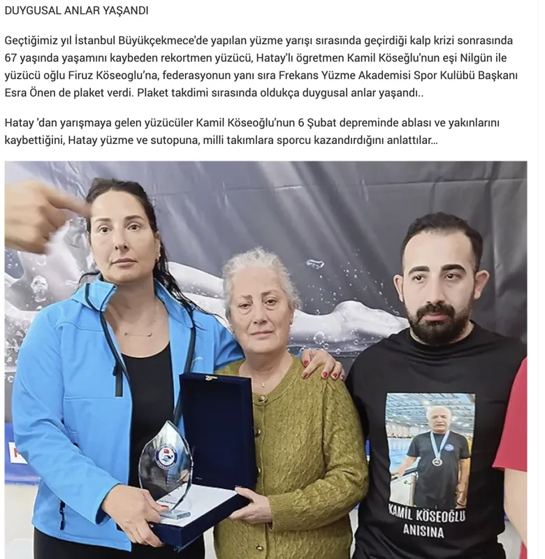 SporTürk haberinin ekran görüntüsü
